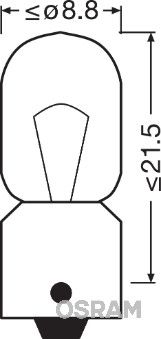 ams-OSRAM Gloeilamp, kentekenplaatverlichting ORIGINAL (3893-02B)