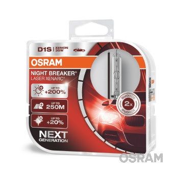 ams-OSRAM Gloeilamp, koplamp XENARC® NIGHT BREAKER® LASER (66140XNL-HCB)