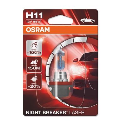 ams-OSRAM Gloeilamp, bochtenlicht NIGHT BREAKER® LASER (64211NL-01B)