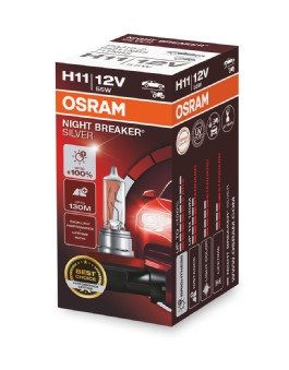 ams-OSRAM Gloeilamp, bochtenlicht NIGHT BREAKER® SILVER (64211NBS)