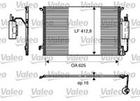 VALEO Condensor, airconditioning (818175)