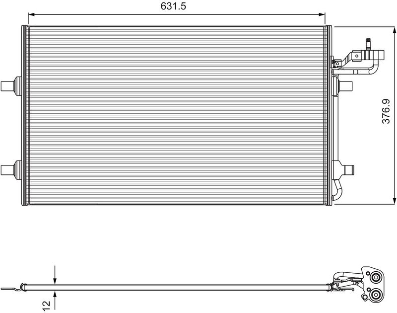 VALEO Condensor, airconditioning (814323)