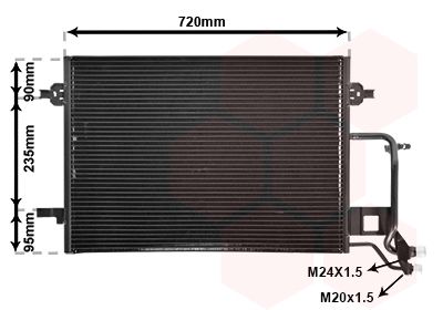 VAN WEZEL Condensor, airconditioning (03005176)