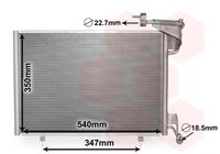 VAN WEZEL Condensor, airconditioning (18005592)