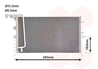 VAN WEZEL Condensor, airconditioning (47005039)