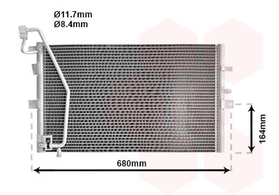 VAN WEZEL Condensor, airconditioning (47005056)
