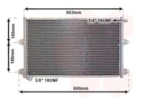 VAN WEZEL Condensor, airconditioning (58005144)