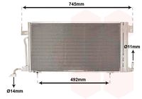 VAN WEZEL Condensor, airconditioning (40005187)