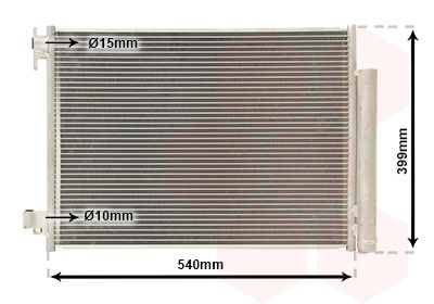 VAN WEZEL Condensor, airconditioning (43015701)