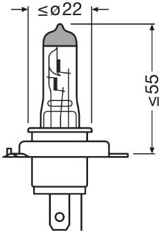 ams-OSRAM Gloeilamp, koplamp NIGHT BREAKER® SILVER (64193NBS)