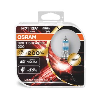ams-OSRAM Gloeilamp, bochtenlicht NIGHT BREAKER® 200 (64210NB200-HCB)