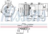 NISSENS Compressor, airconditioning ** FIRST FIT ** (890040)