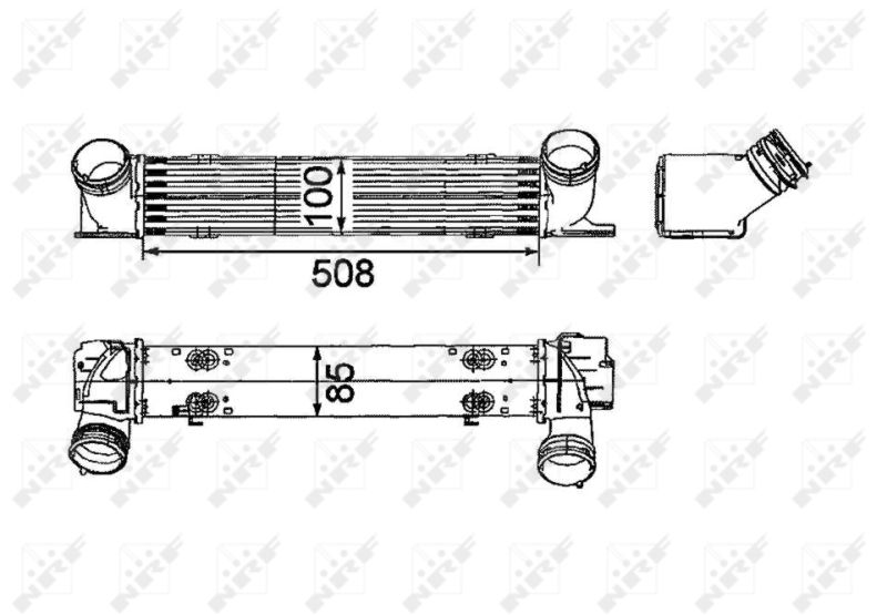 NRF Intercooler, inlaatluchtkoeler (30797)