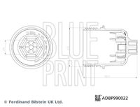 BLUE PRINT Oliefilter (ADB112117)
