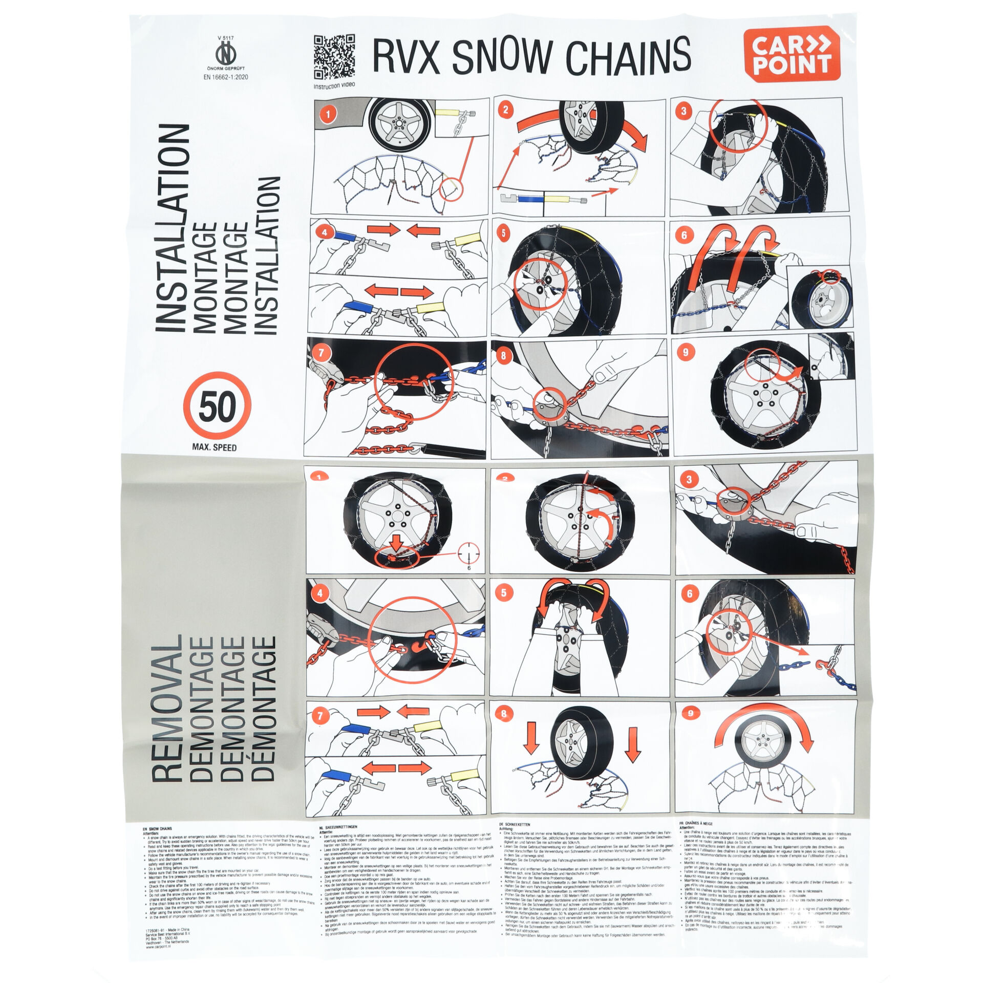Carpoint Sneeuwkettingen RVX-230 16mm (1725082)