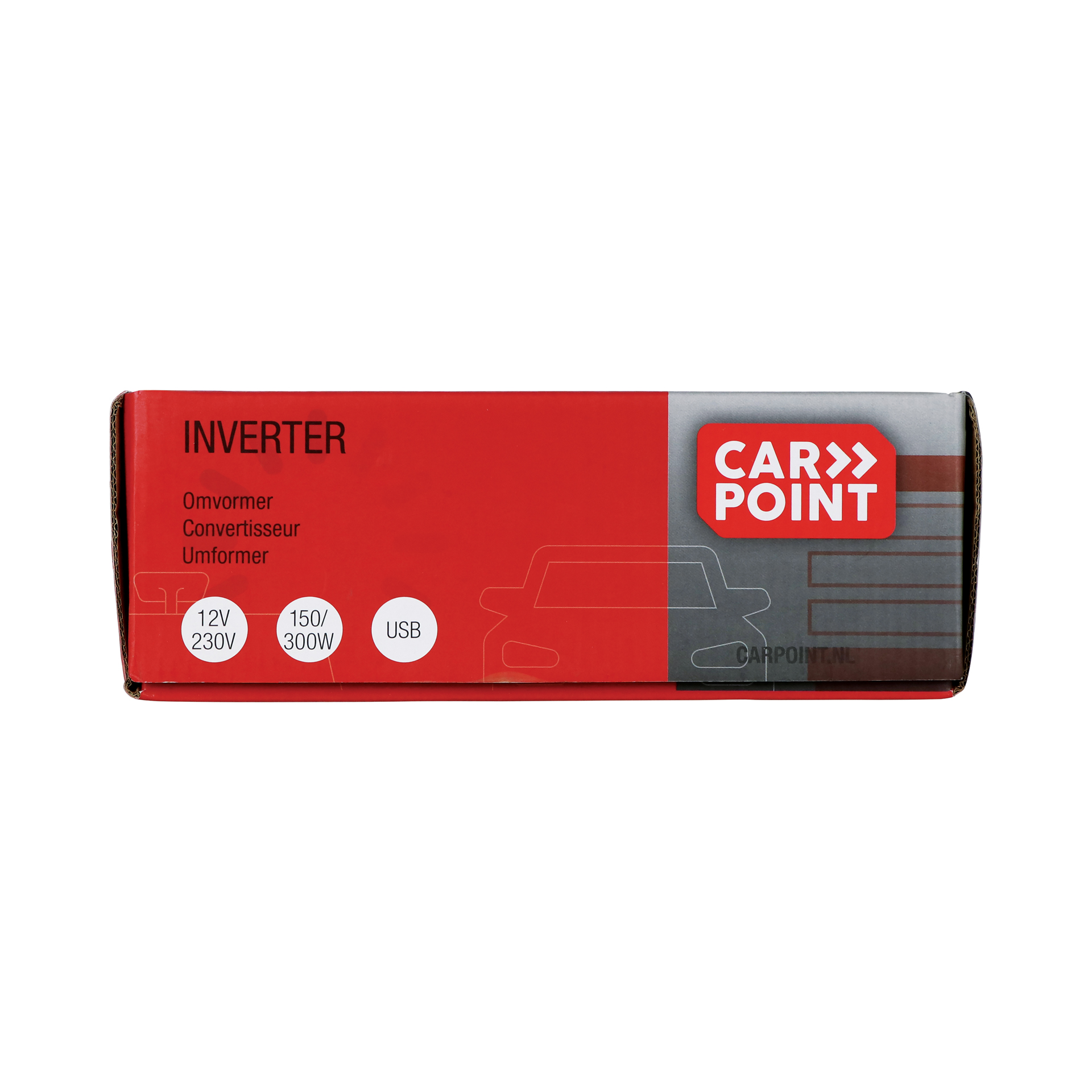 Carpoint Omvormer 12V>230V 150W sigarettenaansteker Frans/Belgisch stopcontact (0510360)