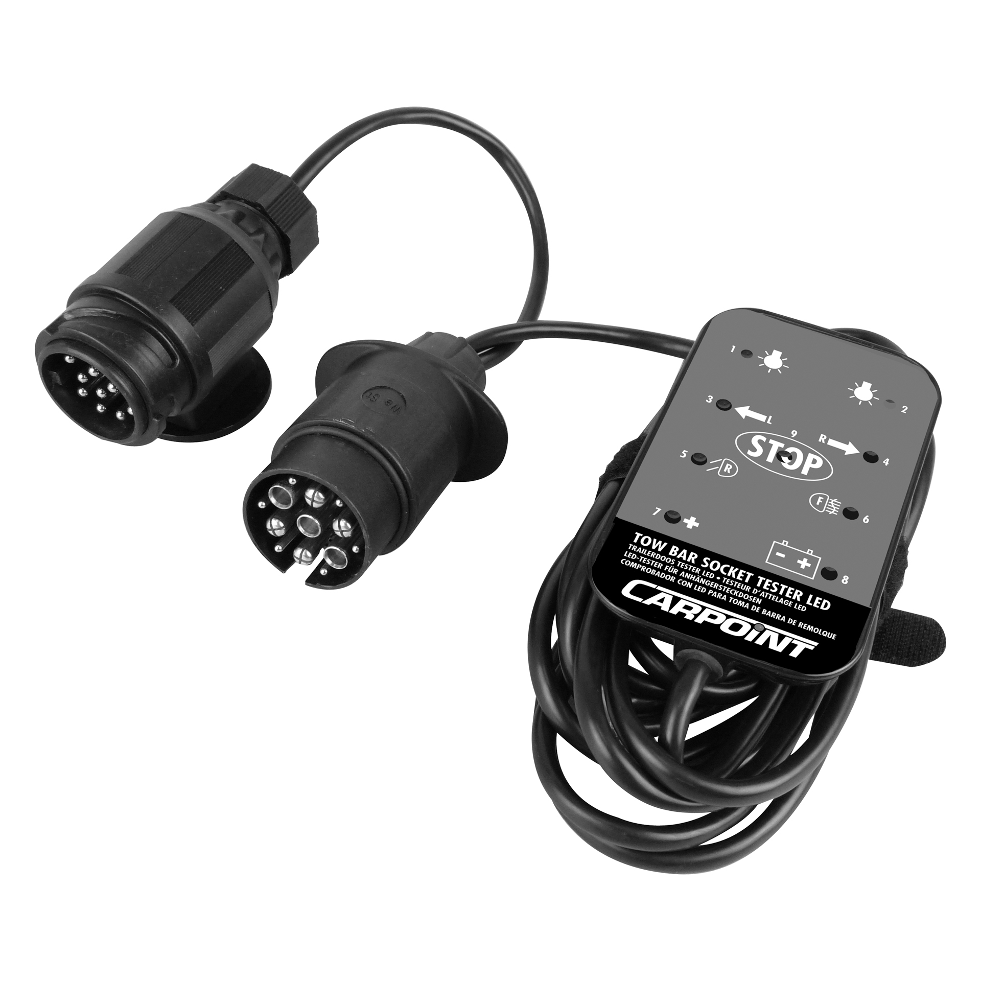 Carpoint 12V LED Stekkerdoos Tester (0438118)
