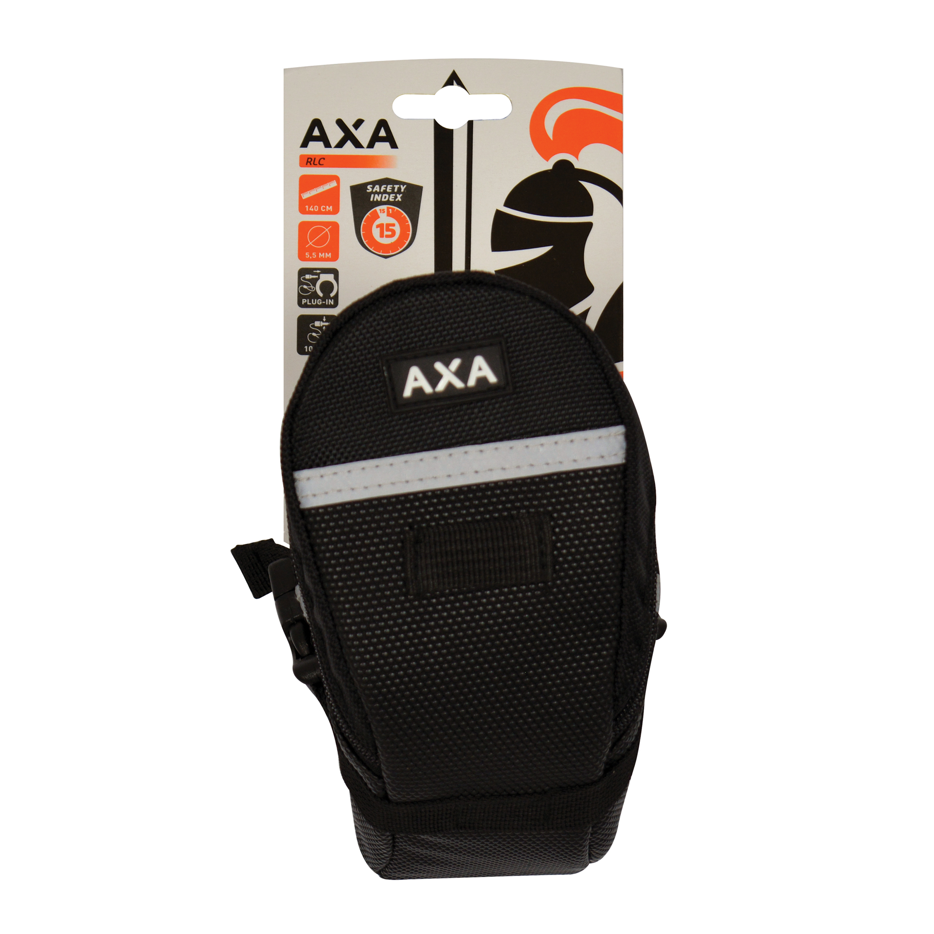 AXA Plug-in ketting  RLC zwart 140cm ø5,5mm (5010196)