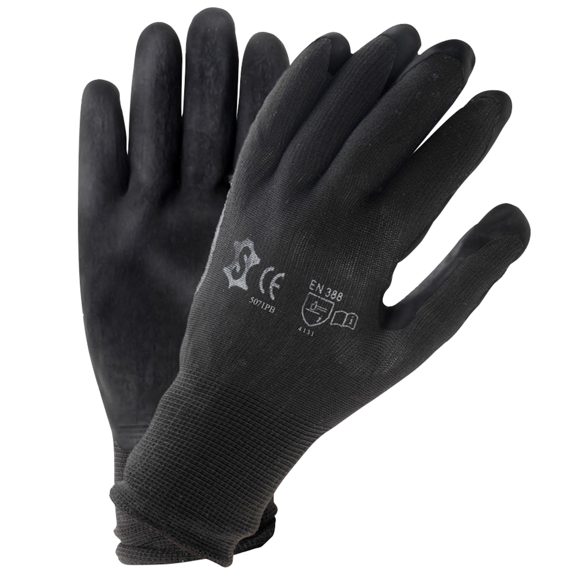Handschoenen PU zwart maat 8 (L)