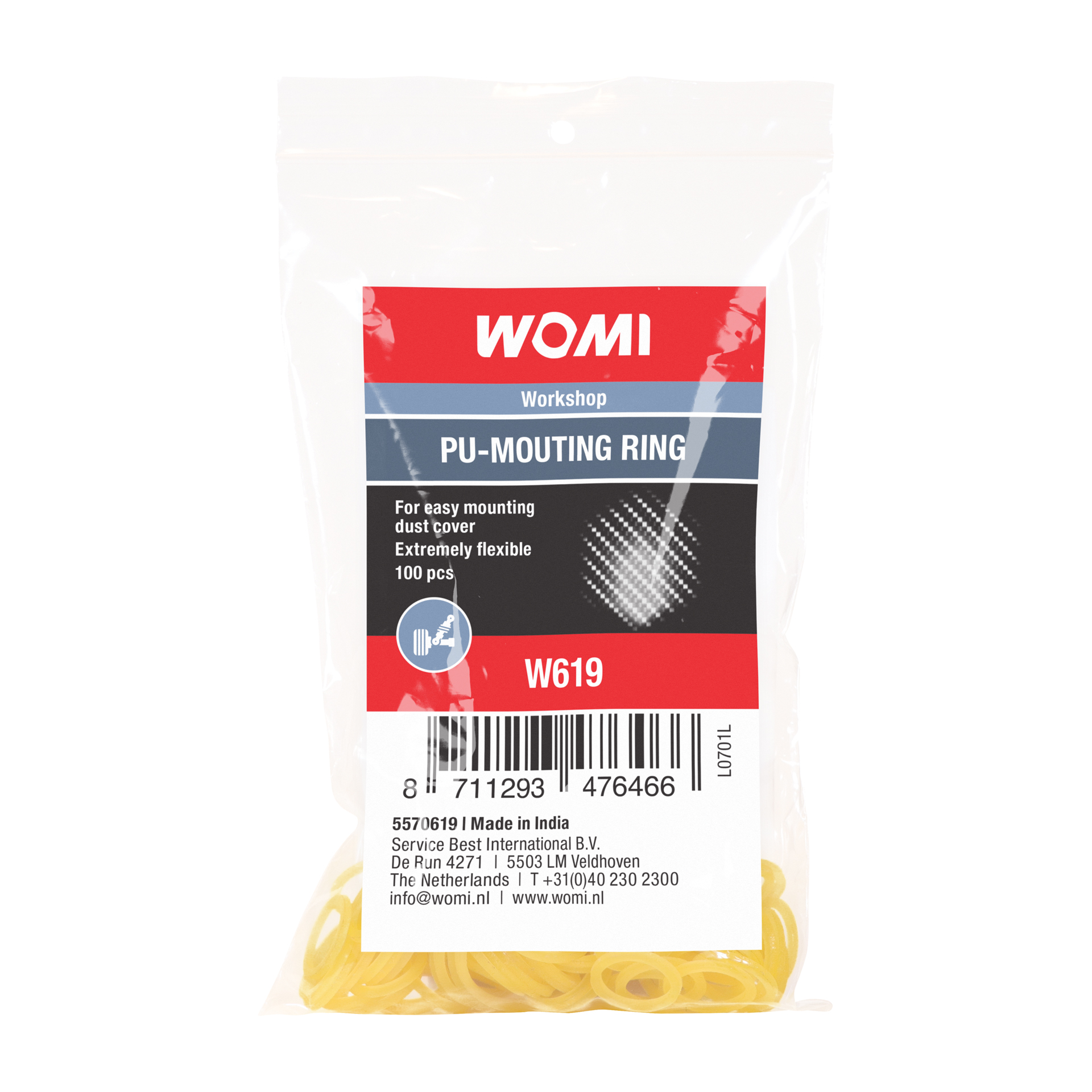 Womi W619 PU-ringen voor fuseekogelhoes (5570619)