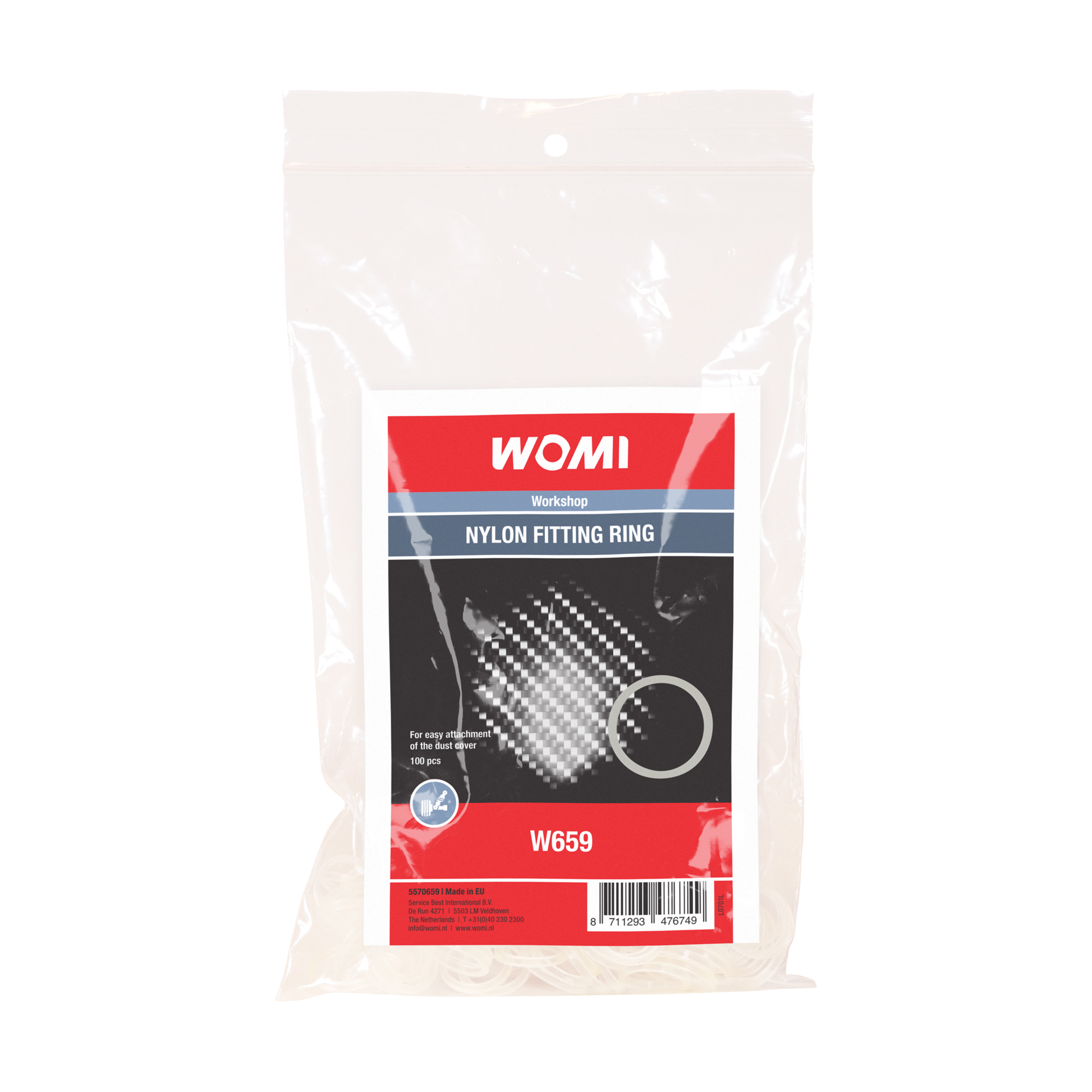 Womi W659 Nylon Montageringen voor Fuseekogelhoes (5570659)