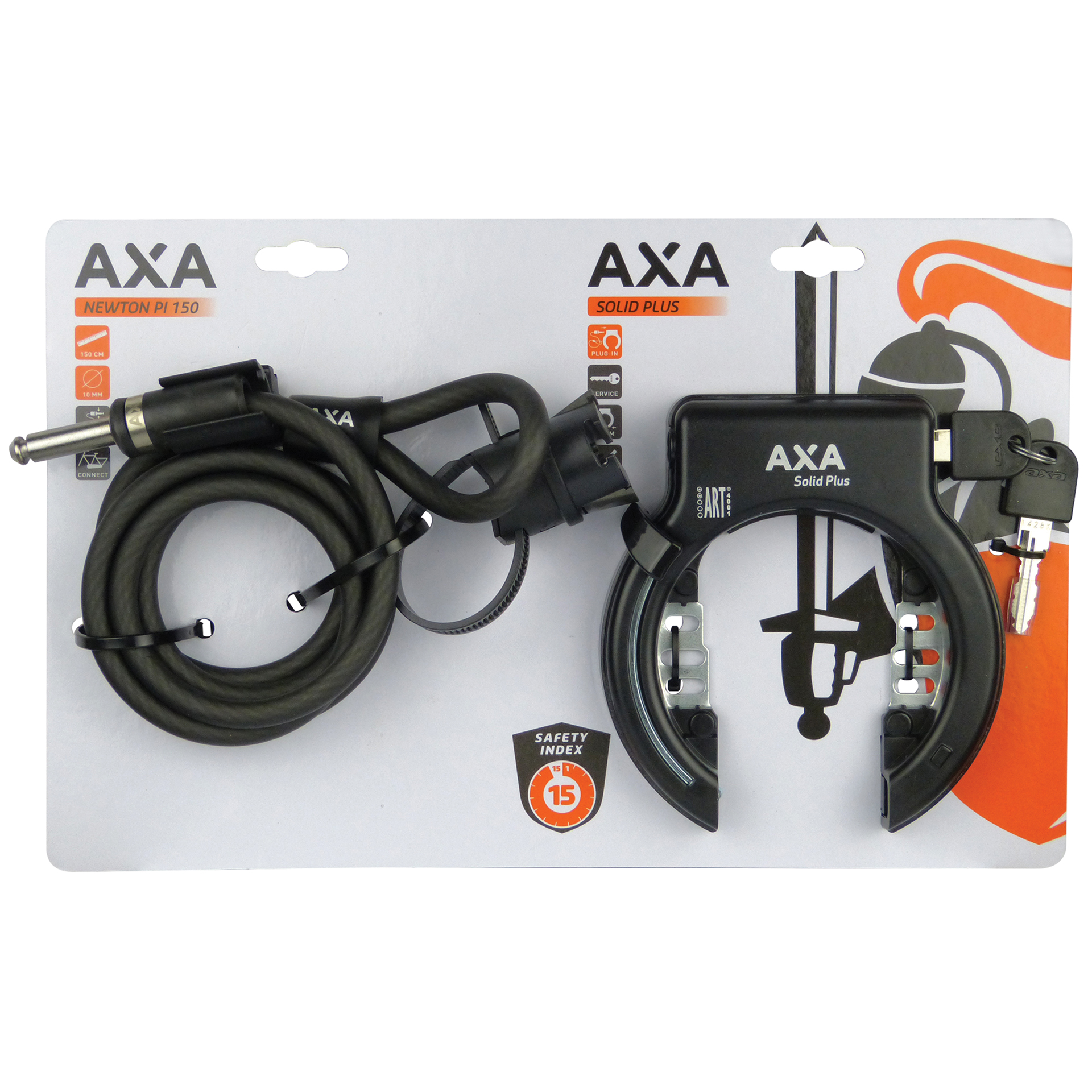 AXA Frameslot Solid Plus met insteekkabel Newton PI150 (5010194)