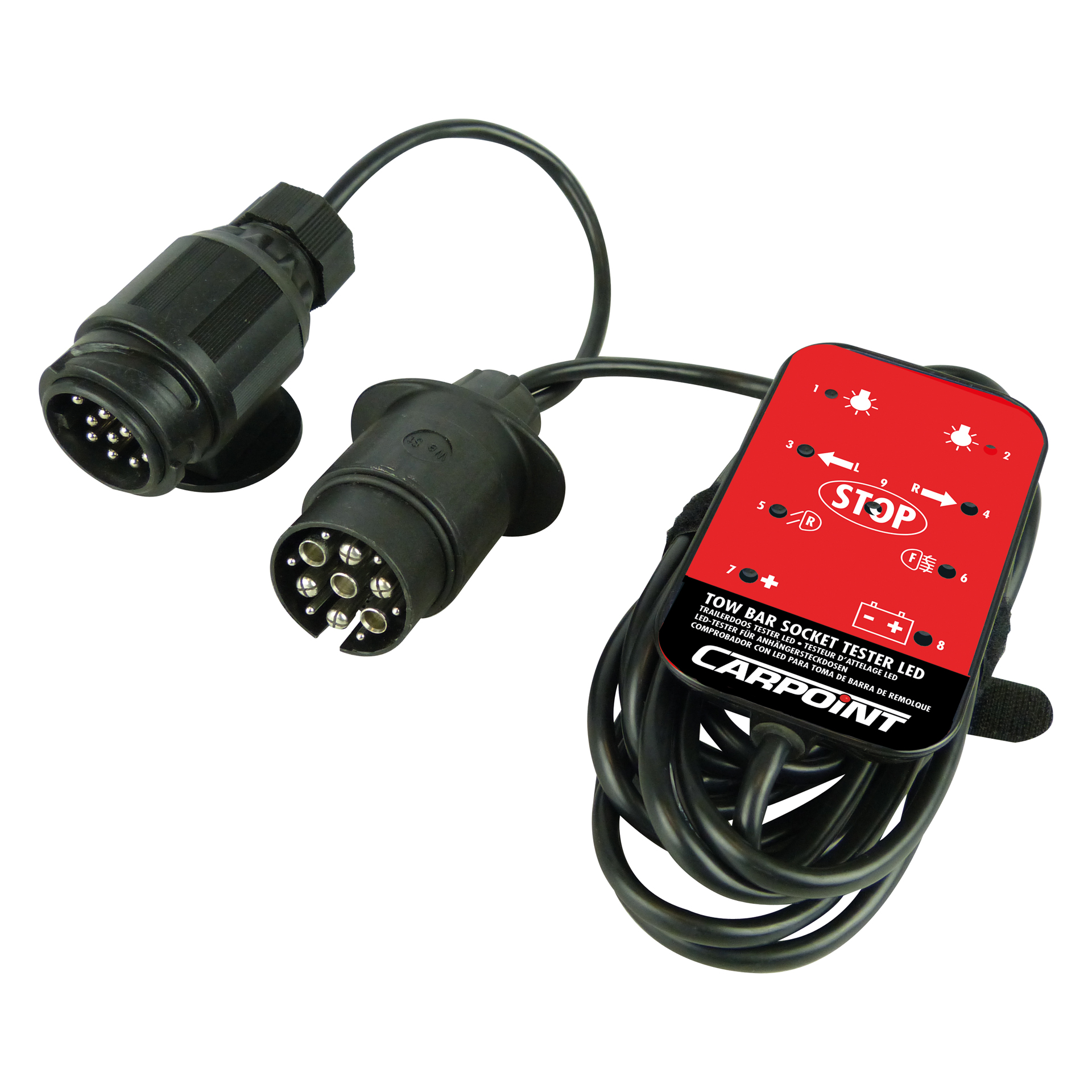 Carpoint 12V LED Stekkerdoos Tester (0438118)