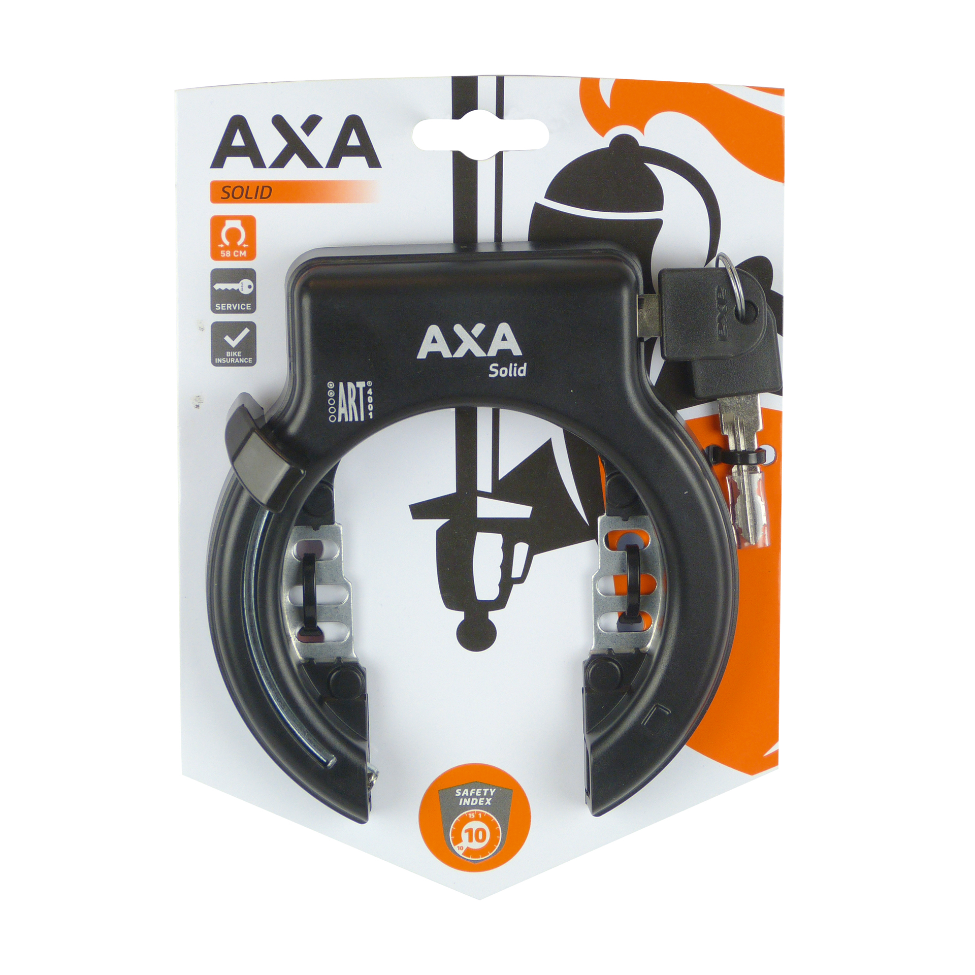 AXA Ringslot Solid zwart (5011521)