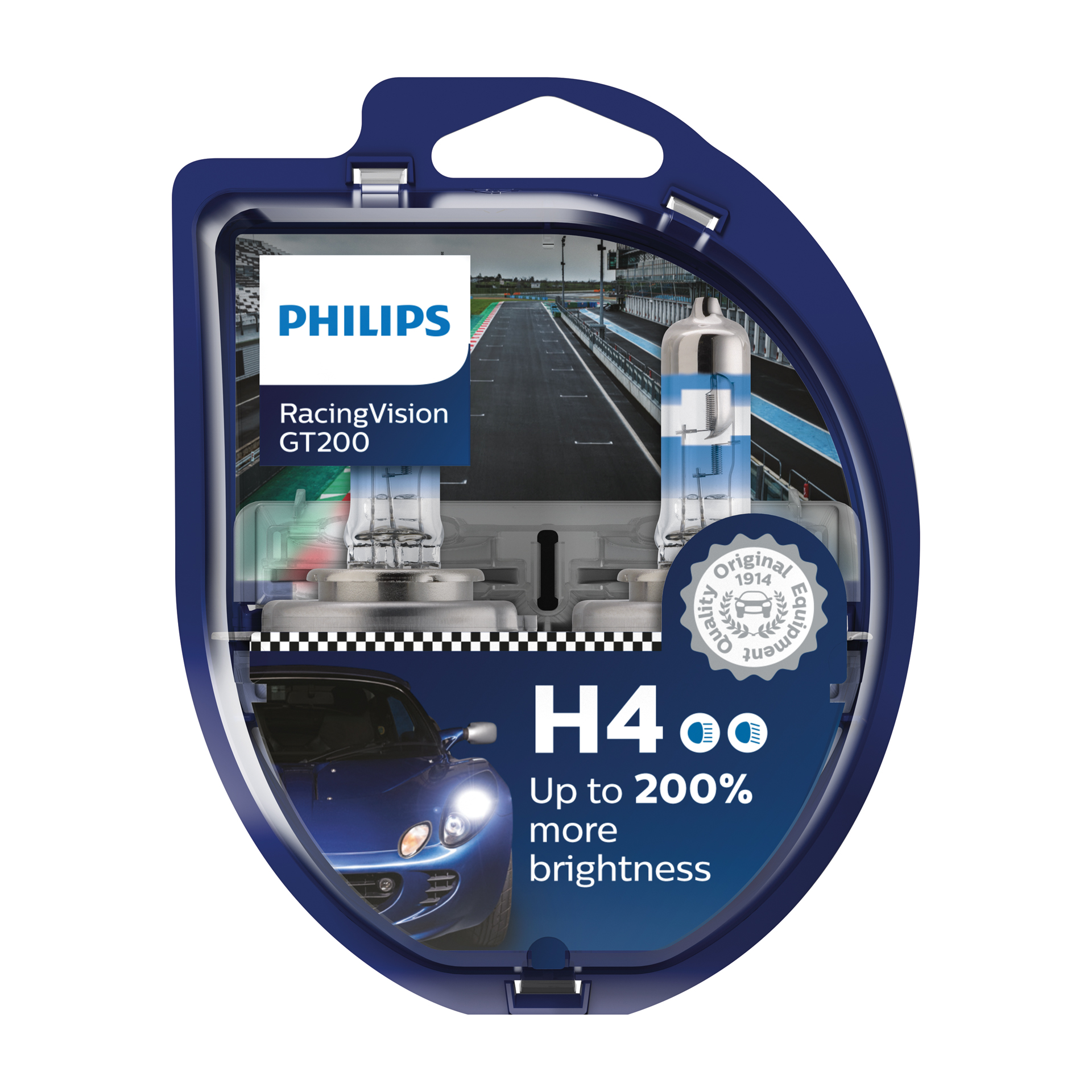 Philips 12342RGTS2 Racing Vision GT200 H4 2 stuks (0730255)