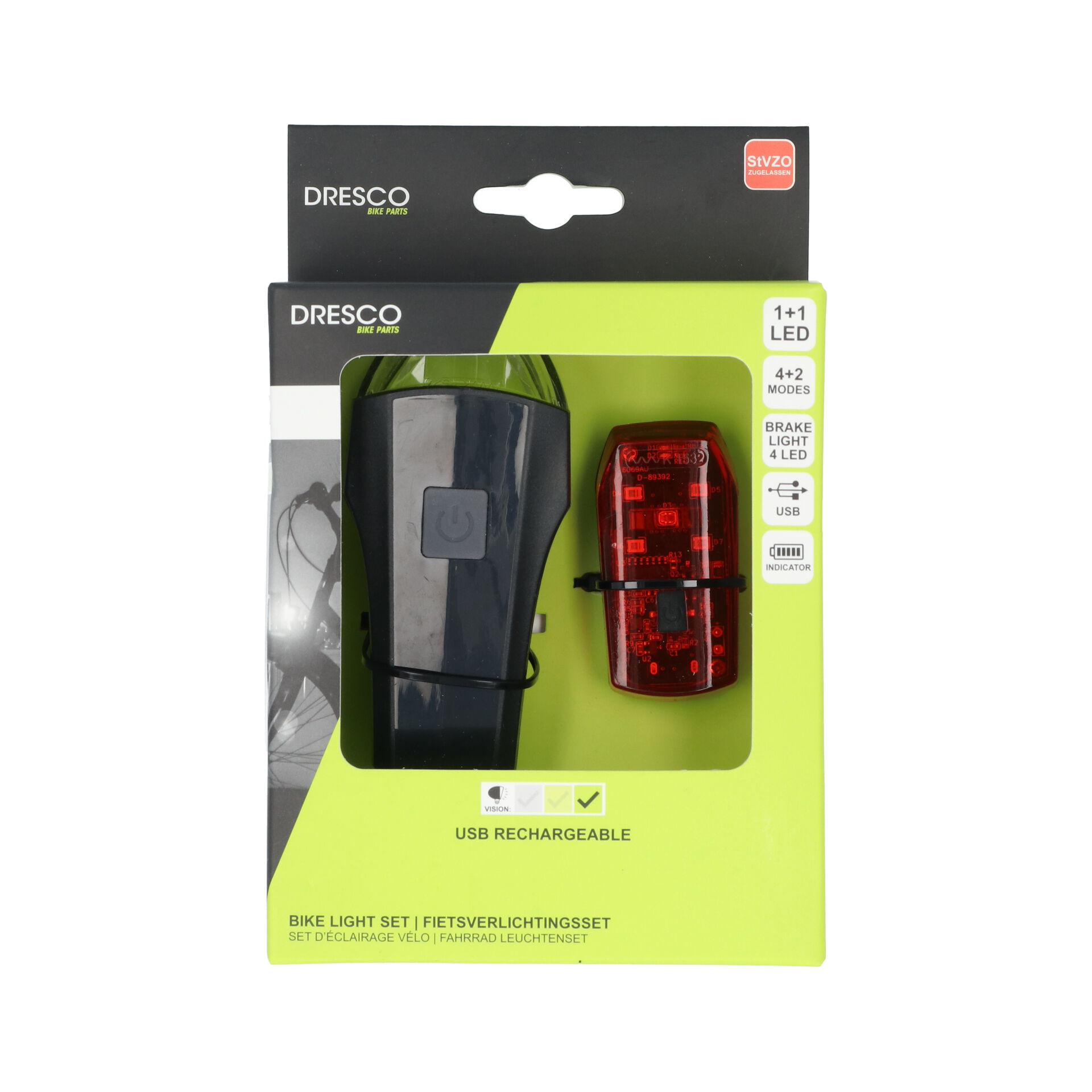 Dresco USB Verlichtingsset Razor 60 Lux (5251215)